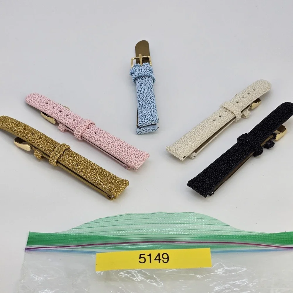 5X Invicta 16MM Multicolors Genuine Leather Band Straps Gold Buckle‎